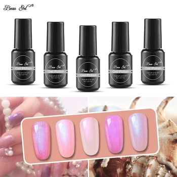 

Beau Gel 8ml Shell Mermaid UV Gel Varnish Pearl Shell UV LED Gel Polish Hybrid Varnish Soak Off Top Base Coat Gel Nail Polish