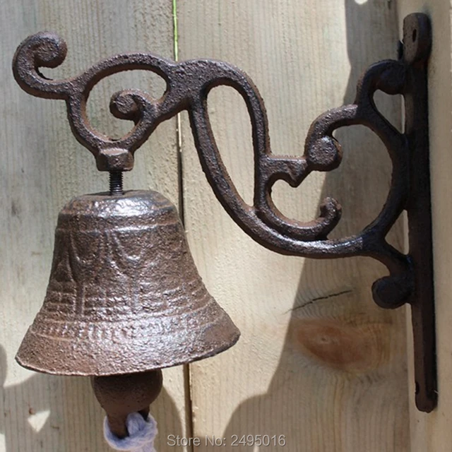 Cast Iron Decorative Doorbell brown colorin Wind Chimes & Hanging