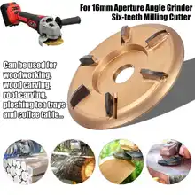 90 мм H16 копания шлифовальный станок дерево турбо плоская Деревообработка инструменты вложения фреза инструмент для 16 мм Диафрагма угловая шлифовальная машина