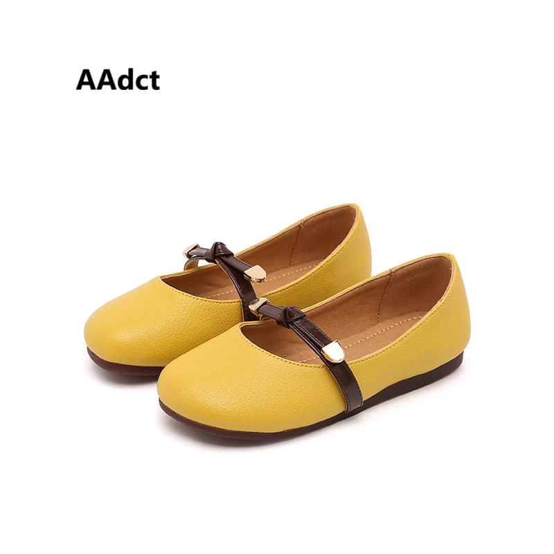 

AAdct New Simple Fashionable girls shoes rounded Comfortable Wear resistant Children shoes High quality princess kids shoes