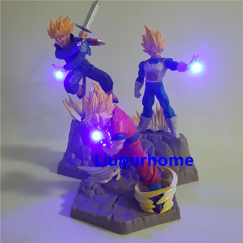 Dragon Ball Z Vegeta Goku трусы Lampara Super Saiyan аниме 3D Ночник DIY светодиодные игрушки украшение