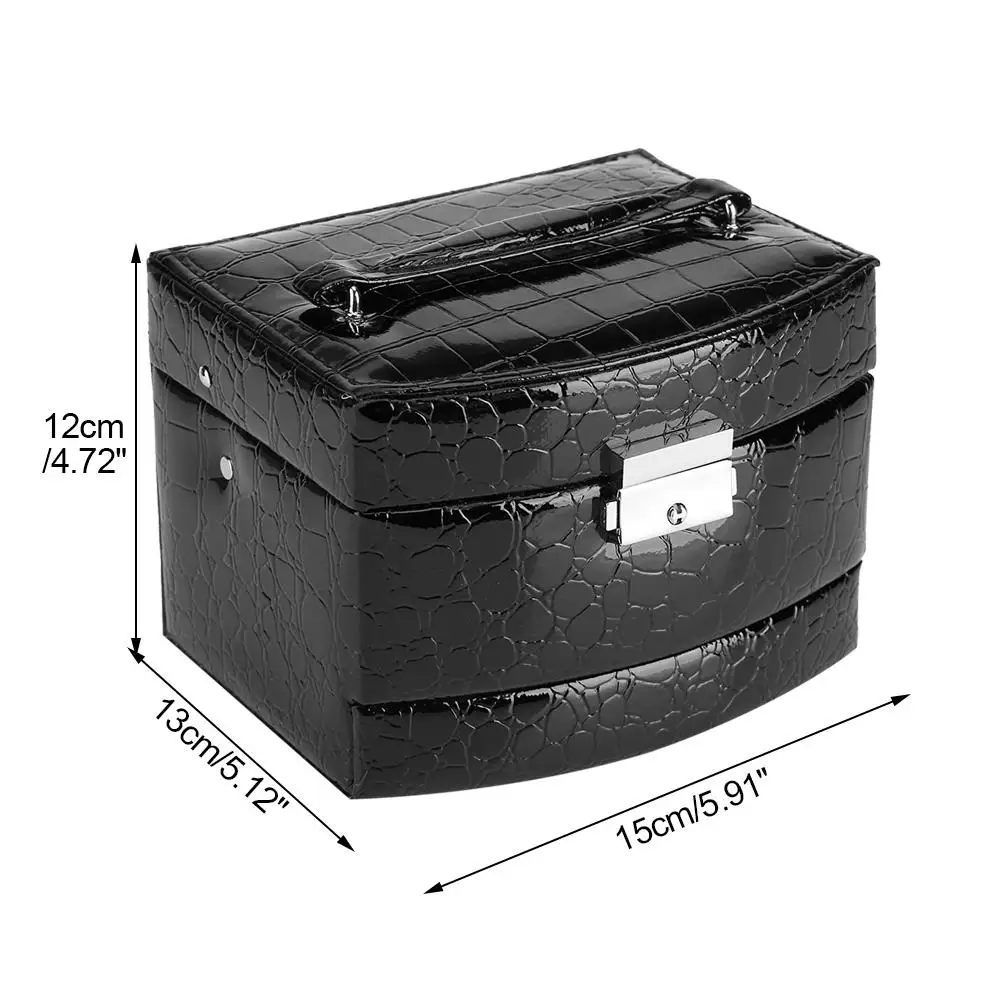 Высокое качество 3 слоя коробка для хранения три слоя портативный многофункциональный ожерелье кольца ювелирные изделия коробки модный