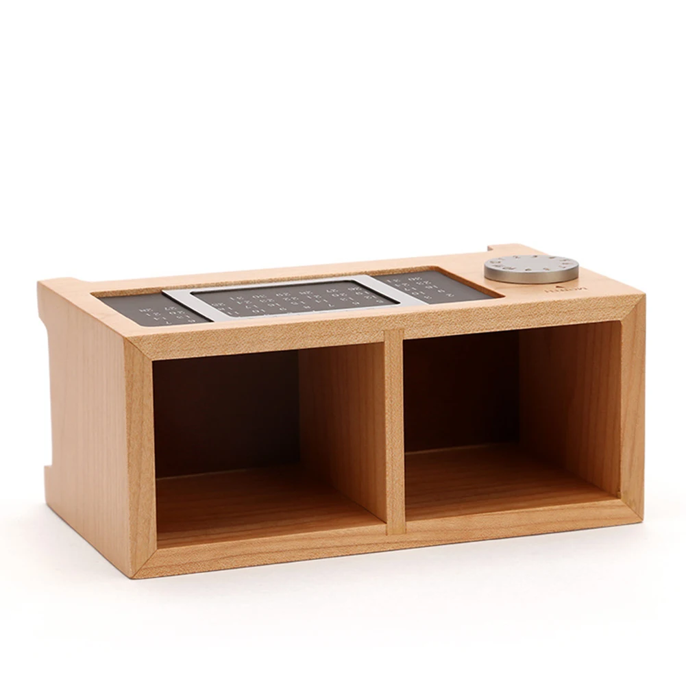 

Storage Box Tidy Gift Wooden Container Desk Organizer Pen Pencil Holder Office Multiuse Home With Calendar Ornaments Rectangular