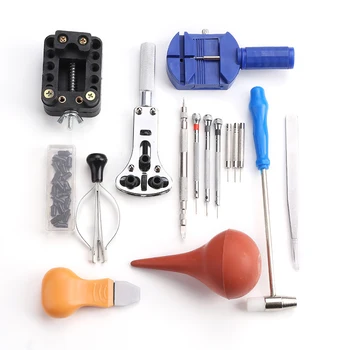 

16Pcs Repair Watch Tool Set Portable Watchmaker Pin Remover Hammer Pliers Opener Adjuster