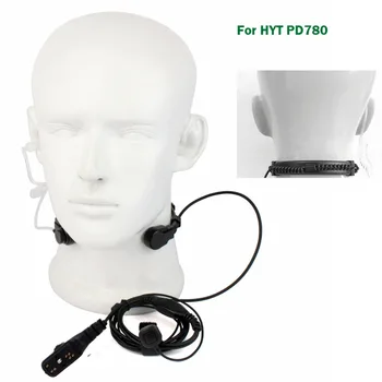 

FBI Extendable Throat Microphone Headset Earpiece Mic PTT for Hytera HYT Portable Radio PD782 PD700 PD780 G PD702 Walkie Talkie