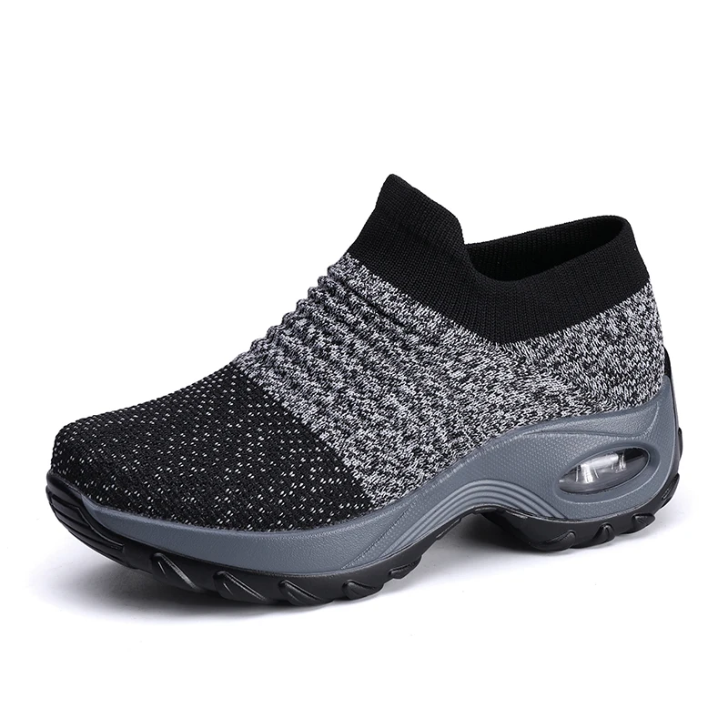TKN/; женские кроссовки без шнуровки; сетчатый светильник; дышащая прогулочная обувь; Женская Удобная Обувь для походов; спортивная обувь - Цвет: 1839 gray