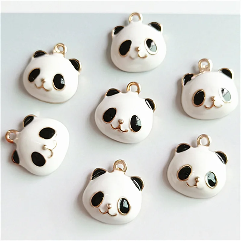 Onebeading Resin Cute Animal Panda Pendants Charms For Children Jewelry  Necklace Earrings DIY Making Accessories 21x17mm