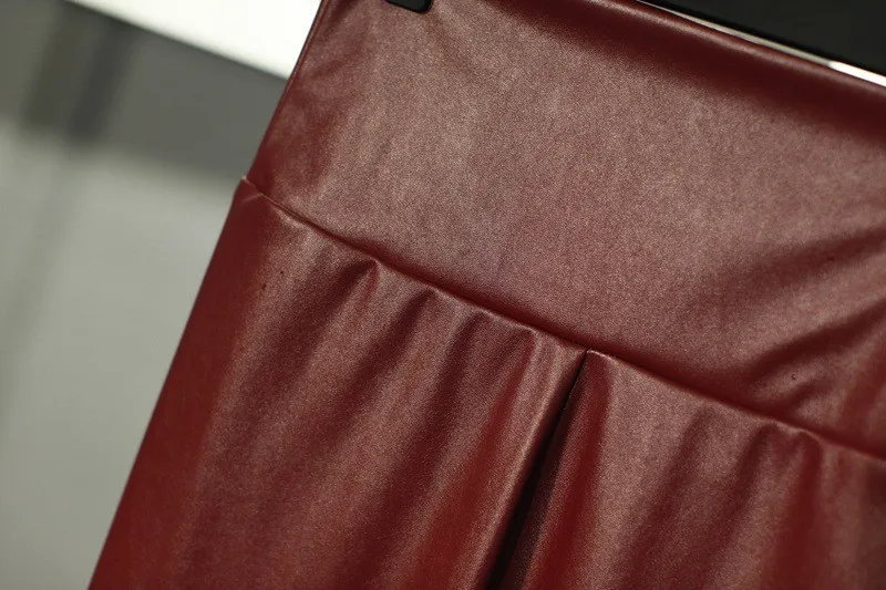 6XL 5XL размера плюс новые модные высококачественные штаны из искусственной кожи женские леггинсы значительно тонкие узкие брюки w1187