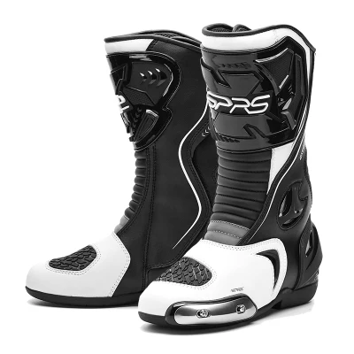 Мужские ботинки в байкерском стиле, обувь для велоспорта, гоночная дорожка, кроссовки для бега, спортивные лапы машины, магазин № 9 - Цвет: black white boots