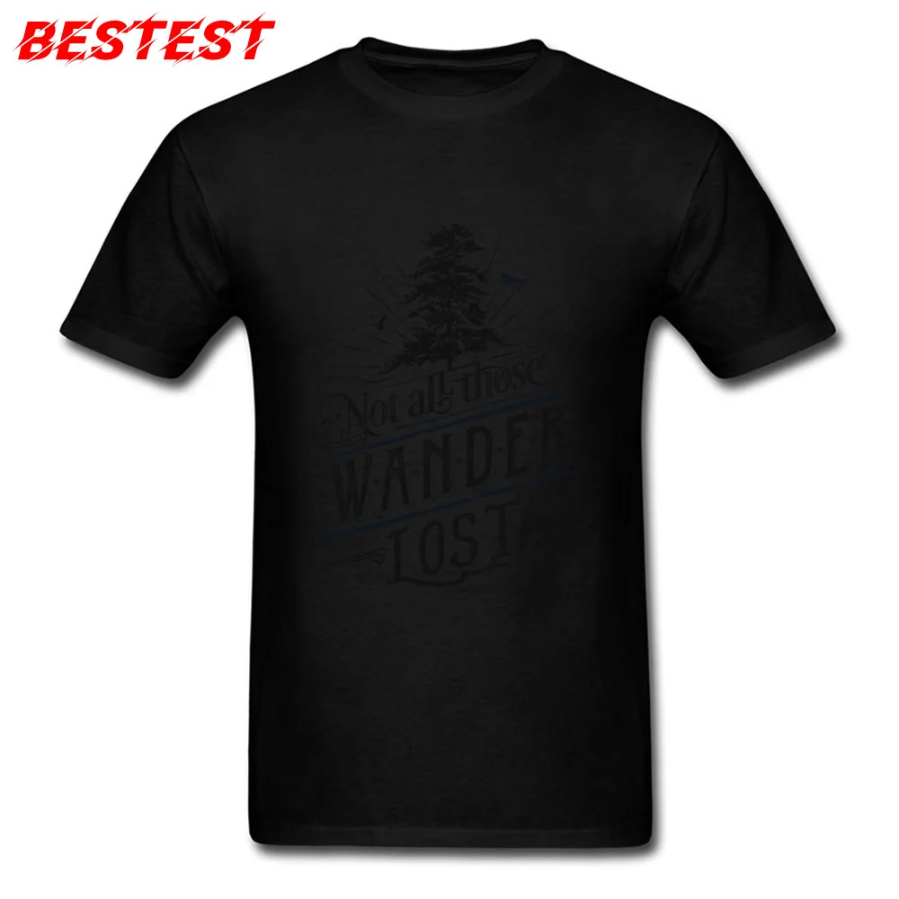 Im a wanderer Cotton Fabric Men Short Sleeve Tops Shirts Classic Summer/Fall T Shirts Print Tee Shirt Latest Crewneck Im a wanderer black