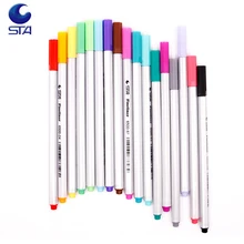 26 Цвета 0.4 мм Fineliner маркером на водной основе Ассорти чернила Фломастеры для рисования нет-Токе Материал рисунок граффити молния Волокно