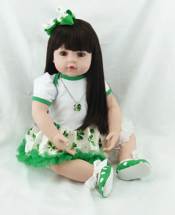 Кукла NPKDOLL 22 дюйма силиконовая кукла reborn для девочек Реалистичная 55 см