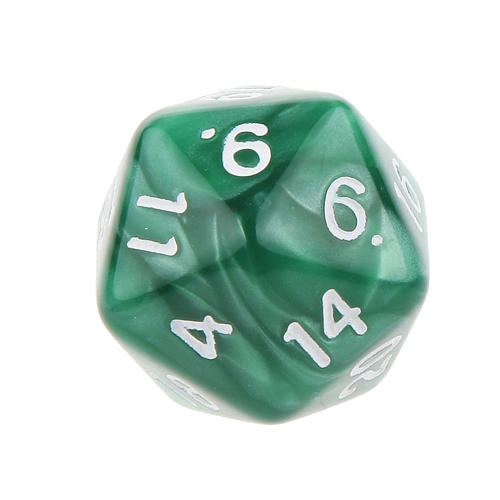 High Quality 10pcs Twenty Sided Dice D20 Playing D&D RPG Party Games Dices White Educational Kid 's Intellectual Development Toy