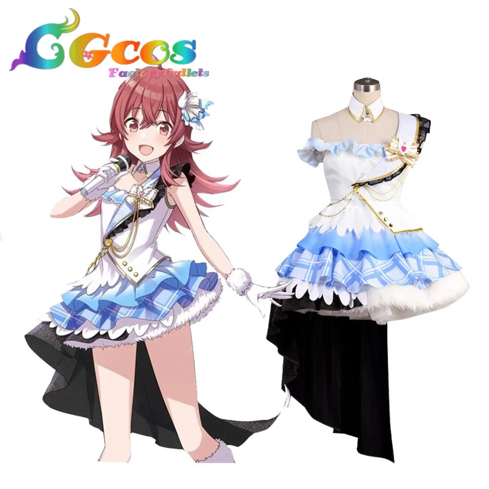 CGCOS Free Shipping Cosplay Costume THE IDOLM@STER Amami haruka kisaragi chihaya Dress Uniform Halloween Christmas Party Anime |