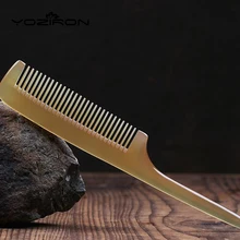 Yoziron овец Рог натуральный Рог Расчёски и гребни для волос Макияж Салон Парикмахерская Броссе lisseur борода утолщаются острым хвост парикмахер кисть y062