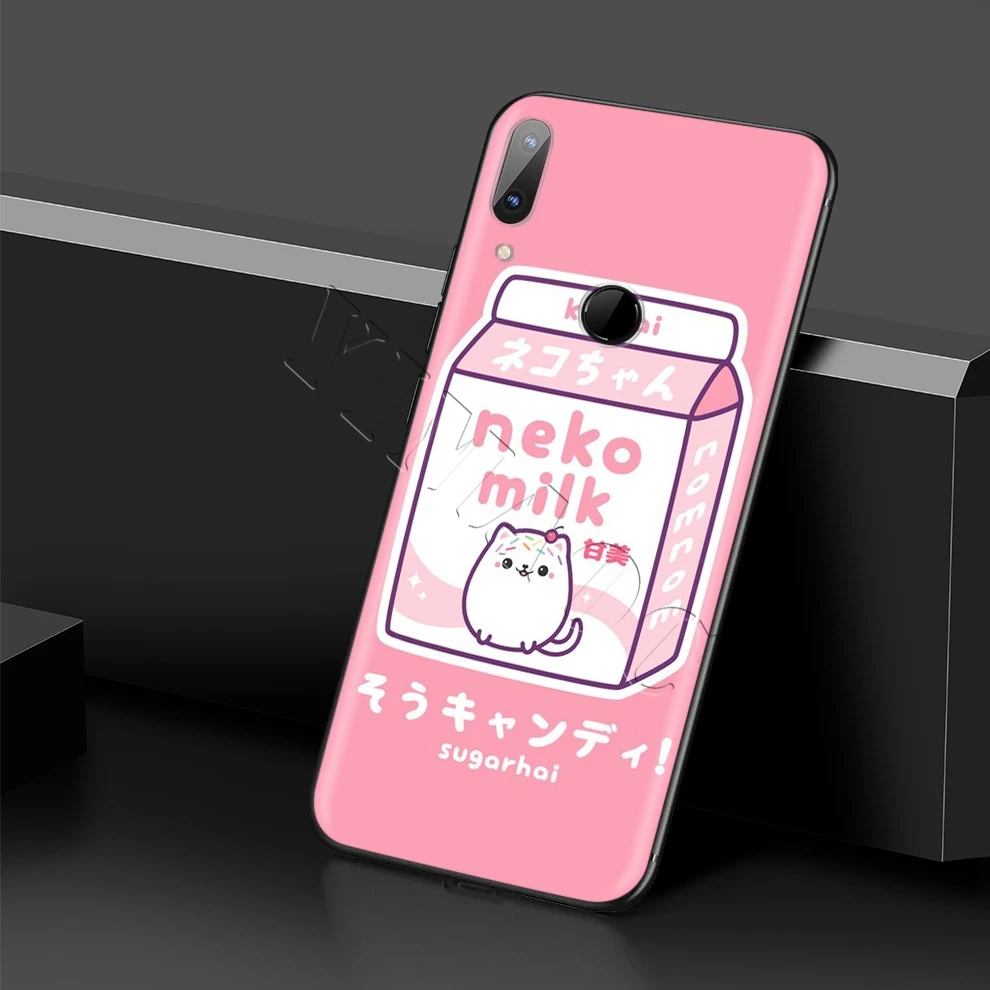 Kawaii японский клубничный молочный чехол для Xiaomi Redmi MI Note MAX 3 6a 7 6 8 9 10 GO SE A1 A2 A3 Lite 8A F1