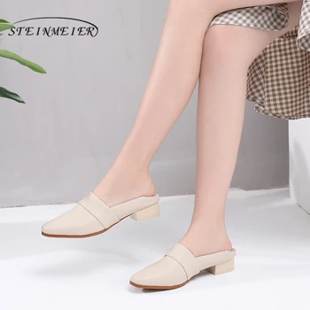 

Women Genuine cow leather brogues designer vintage shoes handmade oxford shoes for women 2020 summer beige black