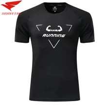 Быстросохнущие Компрессионные Мужские футболки с коротким рукавом, футболки для бега, фитнеса, облегающие футболки для тенниса, футбола, тренажерного зала, баскетбола, спортивная одежда