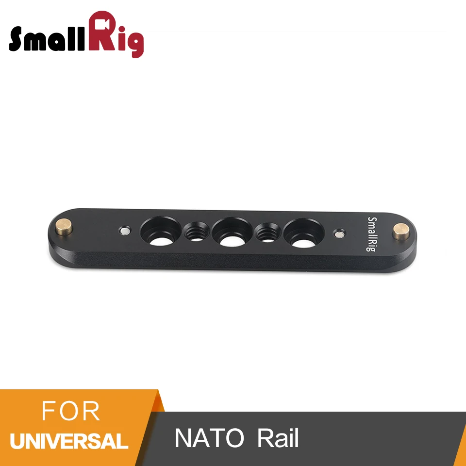 

SmallRig Safety NATO Rail 93mm Long for Nato Handle Camera Cage EVF Monitor Mount - 1933