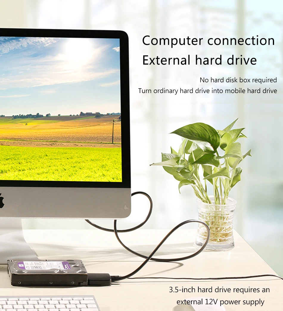USB3.1 type C SATA кабель type C штекер для SATA3 22 pin 6 Гбит/с конвертер для 2,5 дюймов 3,5 дюймов механический жесткий диск HDD SSD для Macbook