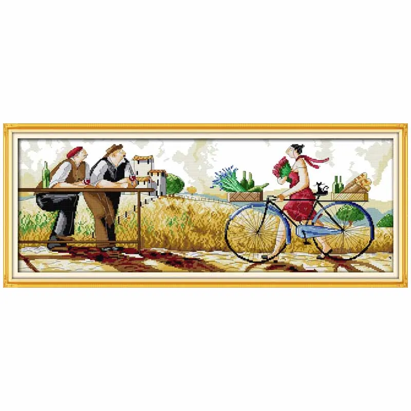 

Fat Men and Woman Patterns Counted Cross Stitch 11CT 14CT Cross Stitch Sets Chinese Cross-stitch Kits Embroidery Needlework