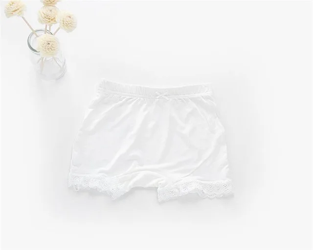 Summer Kids Girl Safety Pants Casual Baby Cotton Underwear Children Short Lace Leggings Girls Elastic Mid Waist Trousers 3-10T (6)