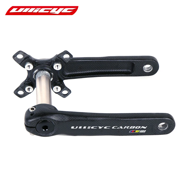 Ullicyc Carbon Fiber Cycling Bicycle Crank Road Bike Crankset 4 Claw