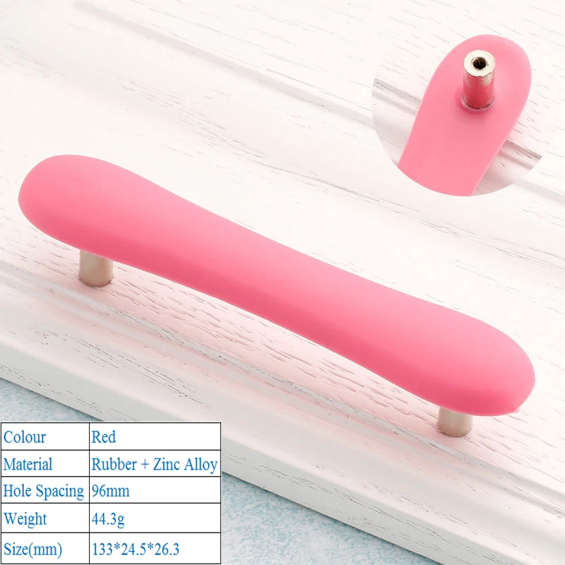 المضادة للخدش شخصية جديد الأطفال غرفة خزانة الكرتون المطاط و زين سبيكة مقبض مجلس الوزراء الباب درج الطفل مقبض