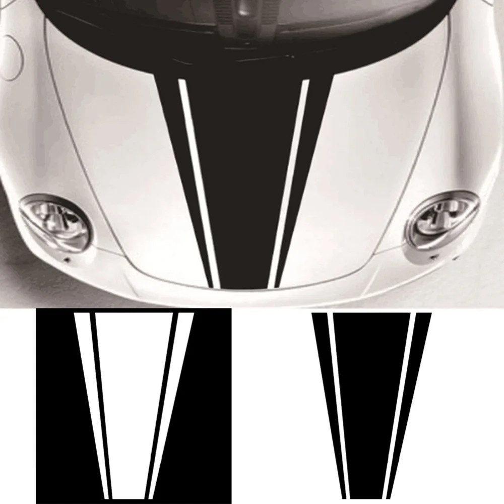 

Universal 85*50 cm Car Auto Hood Scratched Stickers Reflective Decal Racing Stripe Styling Car Stickers For VW /BMW /Honda