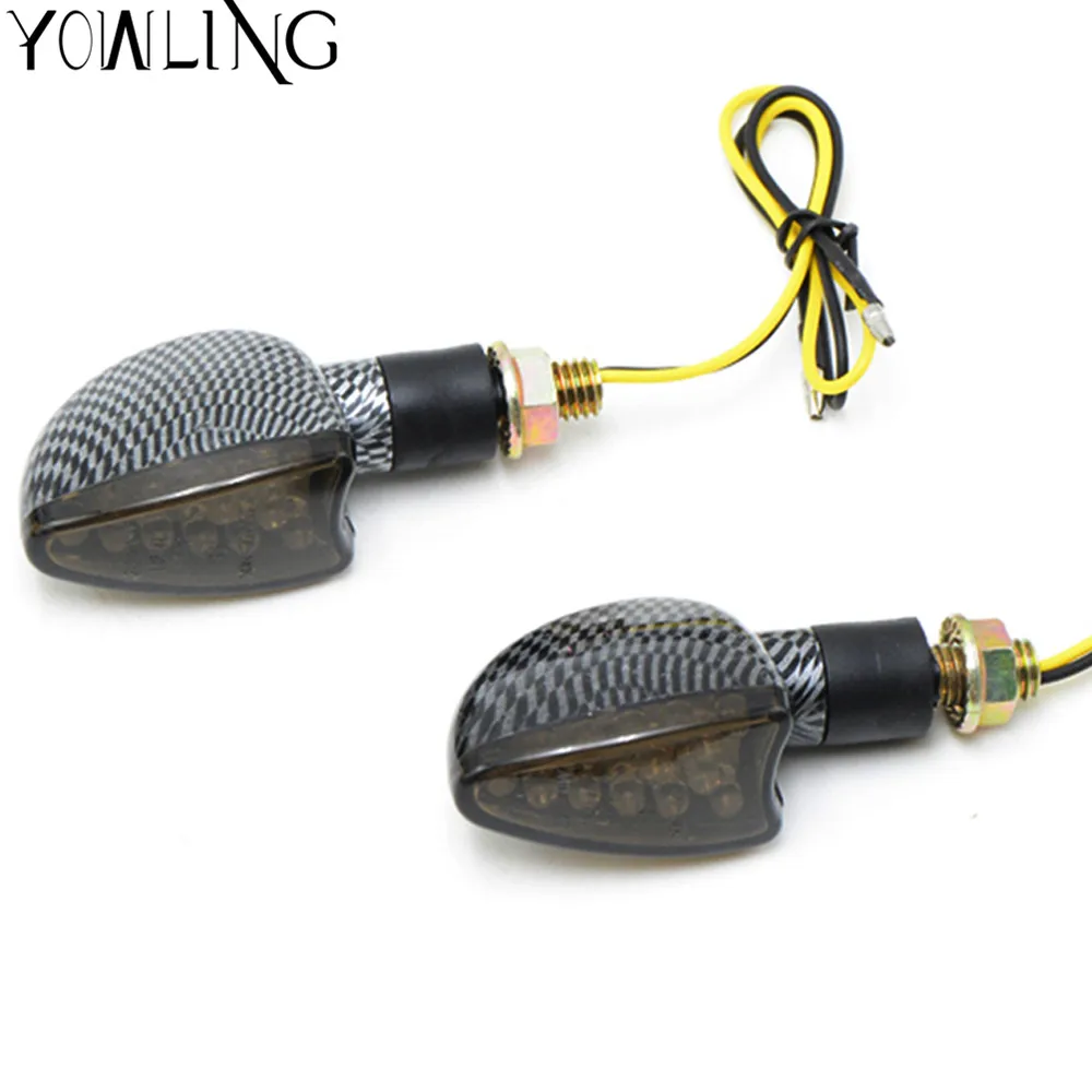 

Motorcycle LED Turn Signal Light Amber Rear Blue Indicators Universal for Yamaha YZF R1 R3 R6 R15 R25 BMW S1000RR HONDA CBR600
