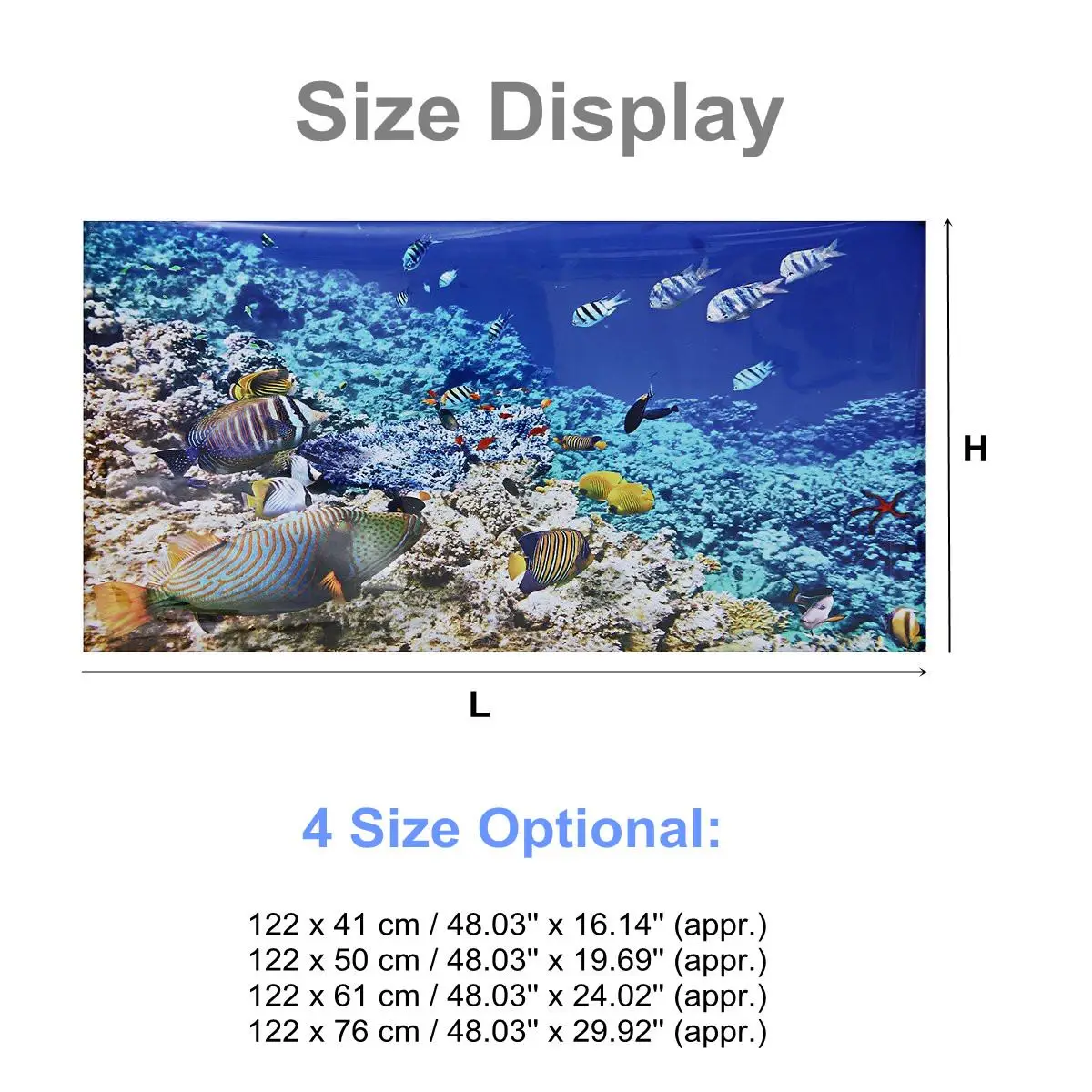 HD самоклеящийся аквариум фон коралловый Постер "Океан" Аквариум Ландшафтный декор с пейзажем наклейка