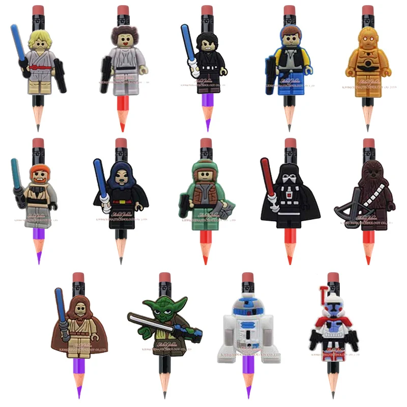 4PCS The Avengers Star Wars Legos Super Hero Cartoon Pen Pencil Accessories Cap Thor Pen Topper Charm Fashion Jewelry Kids Gifts 4PCS The Avengers Star Wars Legos Super Hero Cartoon Pen Pencil Accessories Cap Thor Pen Topper Charm Fashion Jewelry Kids Gifts