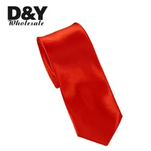 shipping-5cm/2 дюйма широкий "Красный" сплошной Цвет Стильный Галстук Полиэстер Тканый класический Для мужчин-жаккардовый галстук
