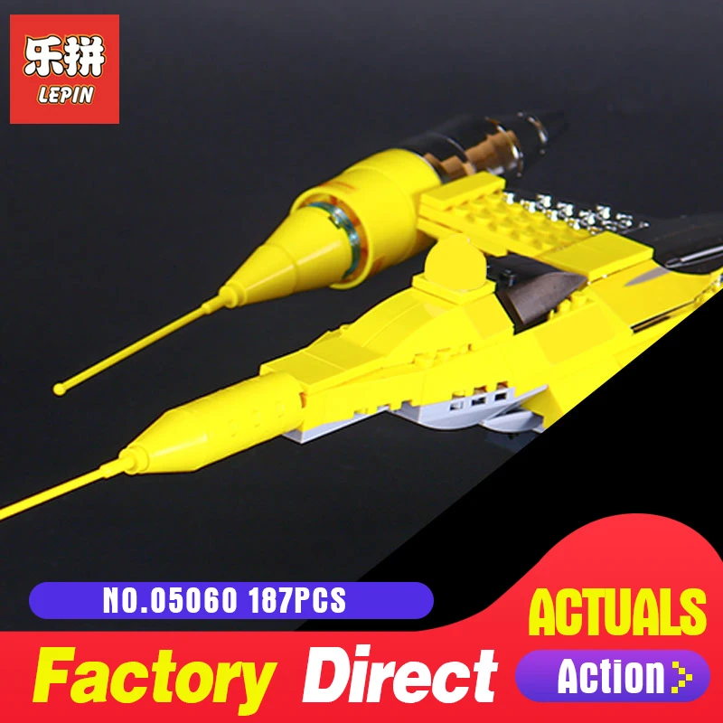 

187Pcs 05060 L Star Wars UCS naboo star type fighter aircraft Model Building Kit Blocks Bricks Compatible 10026 Toys Gifts