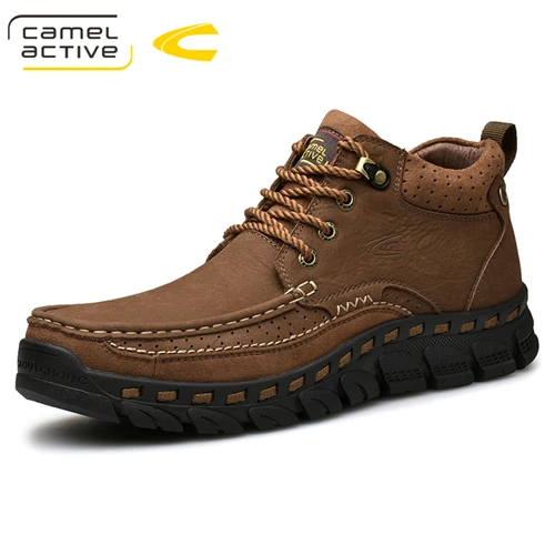 

New Trekking Shoes for Men Waterproof Hiking Shoes Genuine Leather Men Mountain Shoes zej003