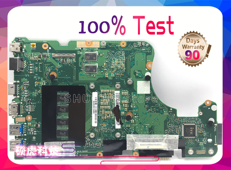 Perfect KEFU X555UF I5-6200U 4G Memory For ASUS X555U laptop motherboard X555UJ F555U X555UB X555UQ tested 100% work original mainboard 10