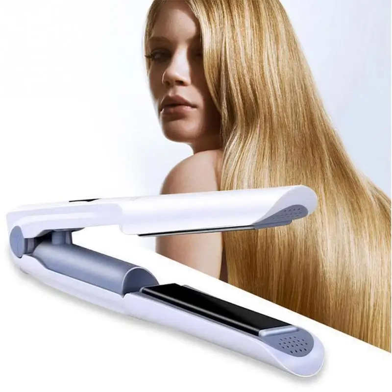 

1pc Curling Iron Tool Charging Hair Straightener USB Curler Mini Wireless Cordless