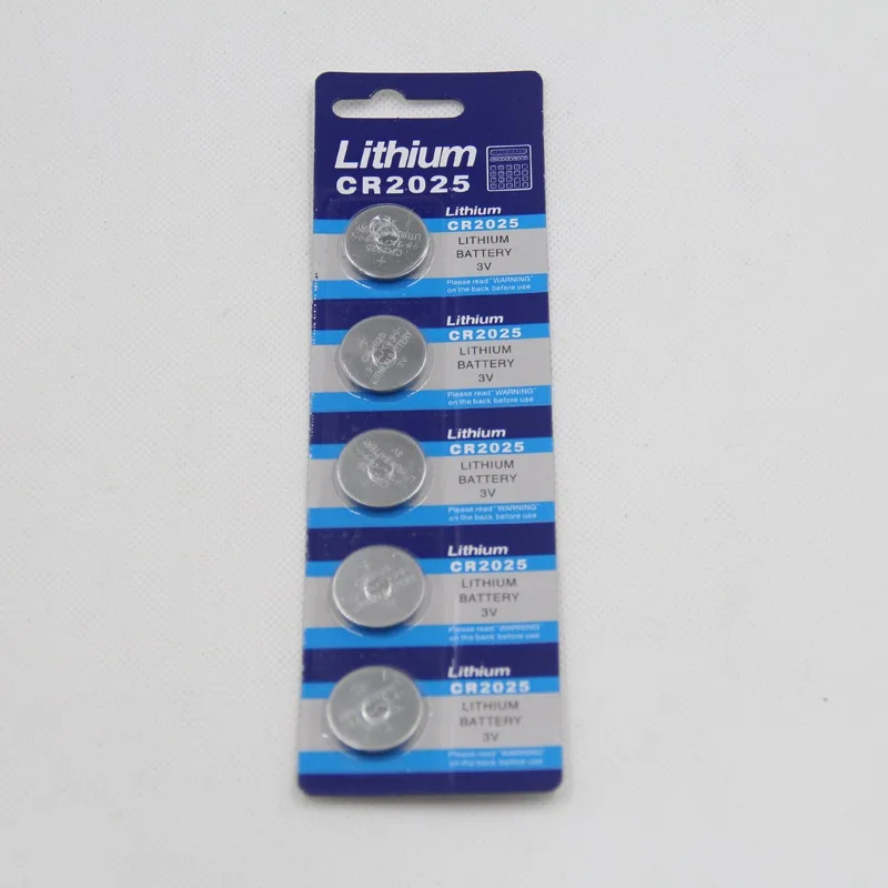 5Pcs/lot 3V Lithium Coin Cells Button Battery CR2025 BR2025 DL2025
