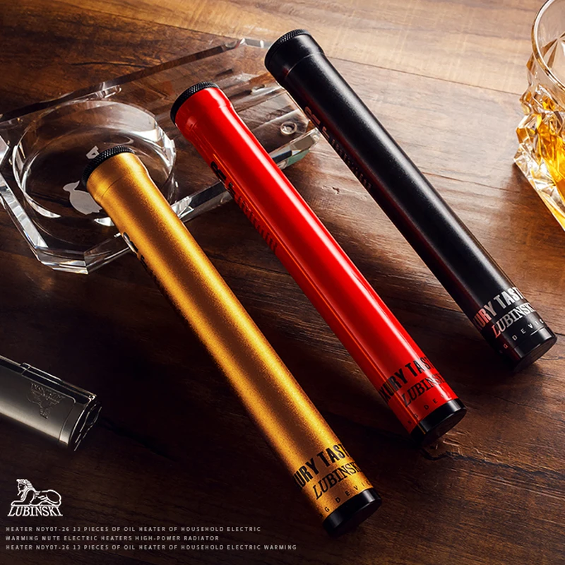 Buy Three Color Portable Metal Cigar Tube Aluminum