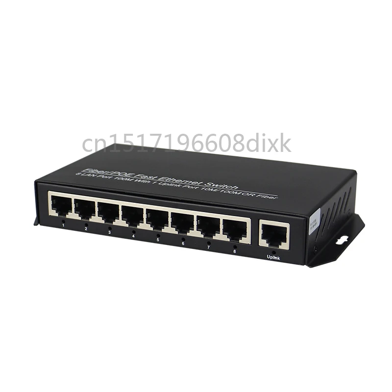 

The power adapter is not included 8 port POE switch for CCTV surveillance system IP POE camera 48V POE switch