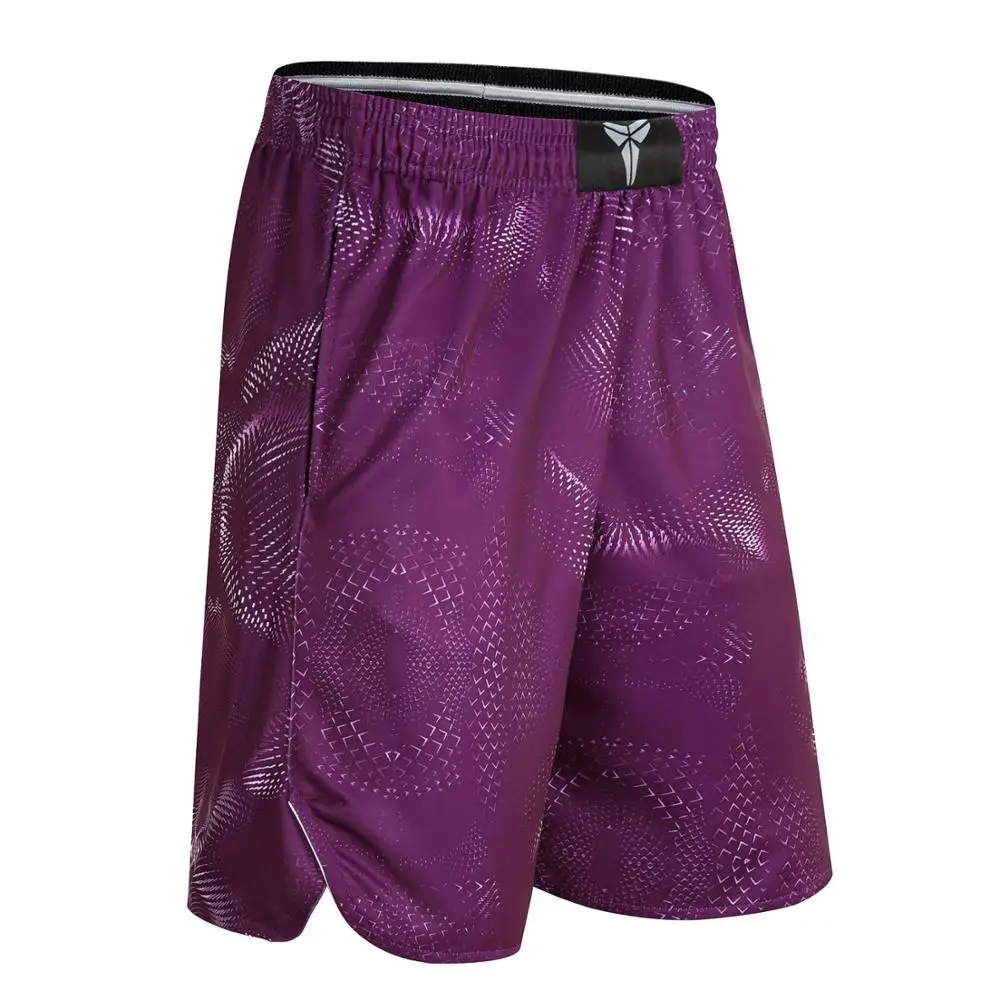 

SYNSLOVE design black mamba training basketball kobe snake painting sport shorts loose half length plus size with double pocket