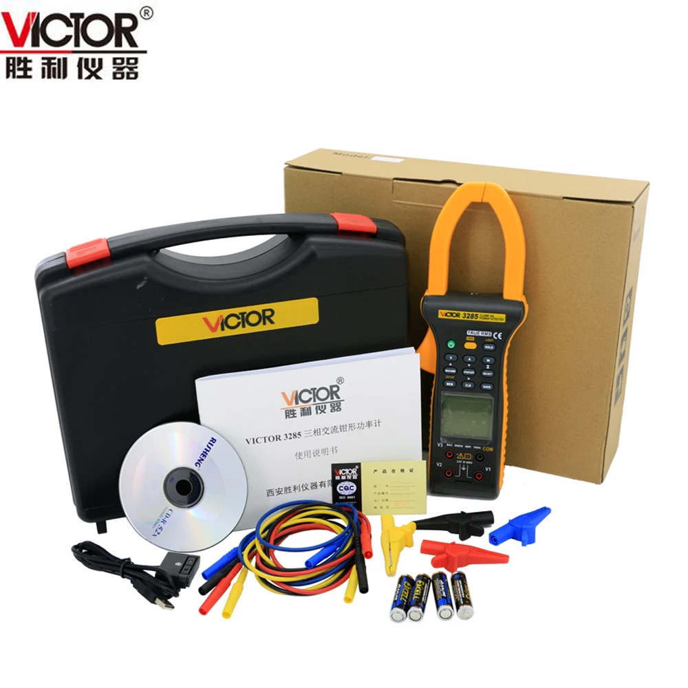 Цифровые токоизмерительные клещи VICTOR VC3285 с функцией True RMS 600 А/В и обнаружение