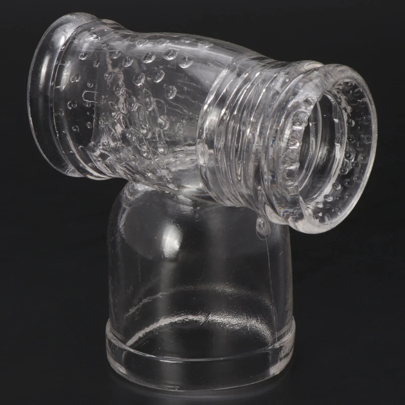 Adult Sex Products Transparent Big AV Wand Headgear Vibrators Caps For Male Sex Toys Magic Wand Head Accessories Body Massage
