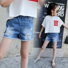 Meisjes Шорты korte broek для meisje джинсовая детская одежда г. летняя повседневная