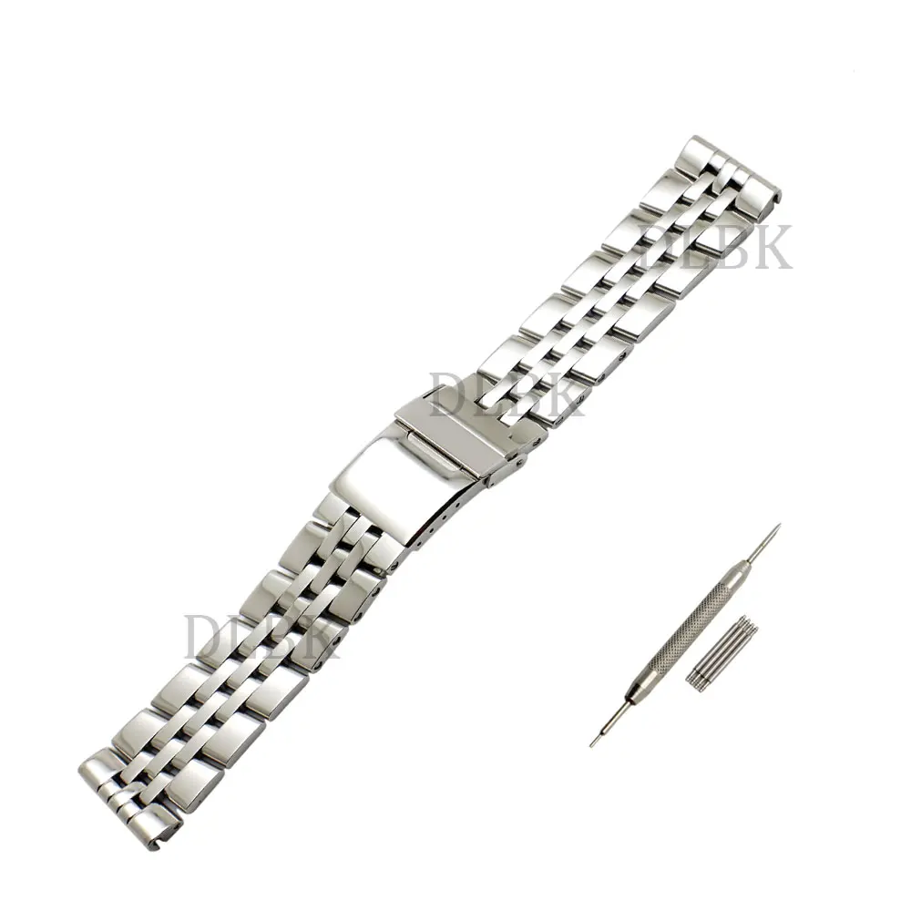 

22mm 24mm Men Full Polished Solid Stainless Steel Watch Band Strap Folding Safety Buckle Bracelet Accessories For Bre SUPEROCEAN