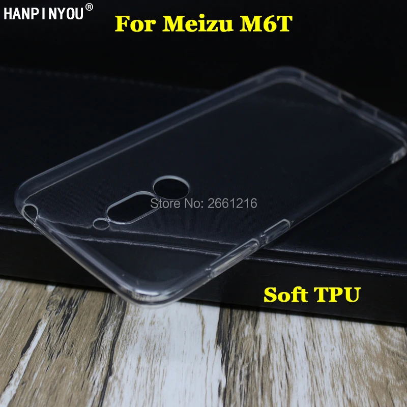 Для Meizu M6T Ультратонкий Мягкий ТПУ силиконовый гель прозрачный защитный чехол для