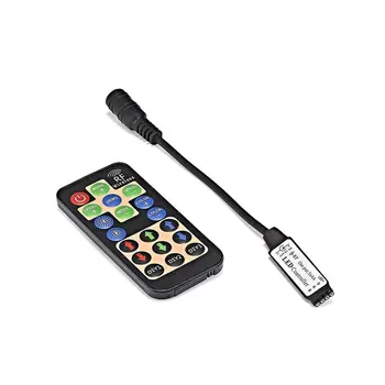 

50pcs DC12 24V 19 keys Wireless LED RGB Controller Dimmers RF Remote Control RGB Dimmer For 5050 Flexible LED Strip Lights