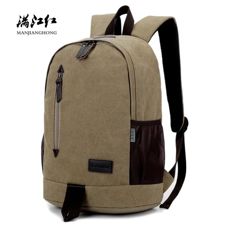 

2018 Vintage Men Canvas Travel Backpack School Bags for Teenagers Boys Large Capacity Laptop Backpack Fashion Male Backpack 1265