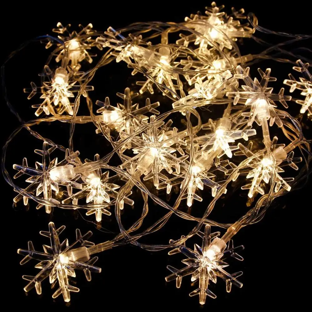 HUIRAN Star Merry Christmas светодиодная гирлянда, рождественские светодиодные лампы, рождественские украшения для дома, рождественские вечерние с новым года - Цвет: 3M Warm White