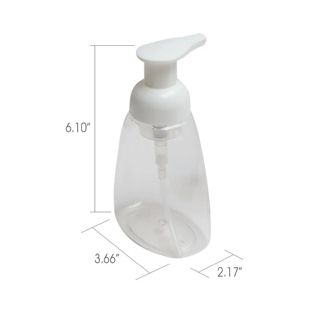 Насос-BPA бесплатно пустое мыло бутылки насоса для жидкой ручной мыльницы на ванная столешница-полка и кухня-300 мл 2 шт
